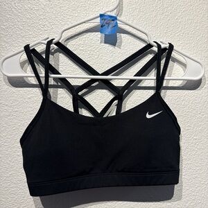 Nike Women's Black Strappy Sports Bra